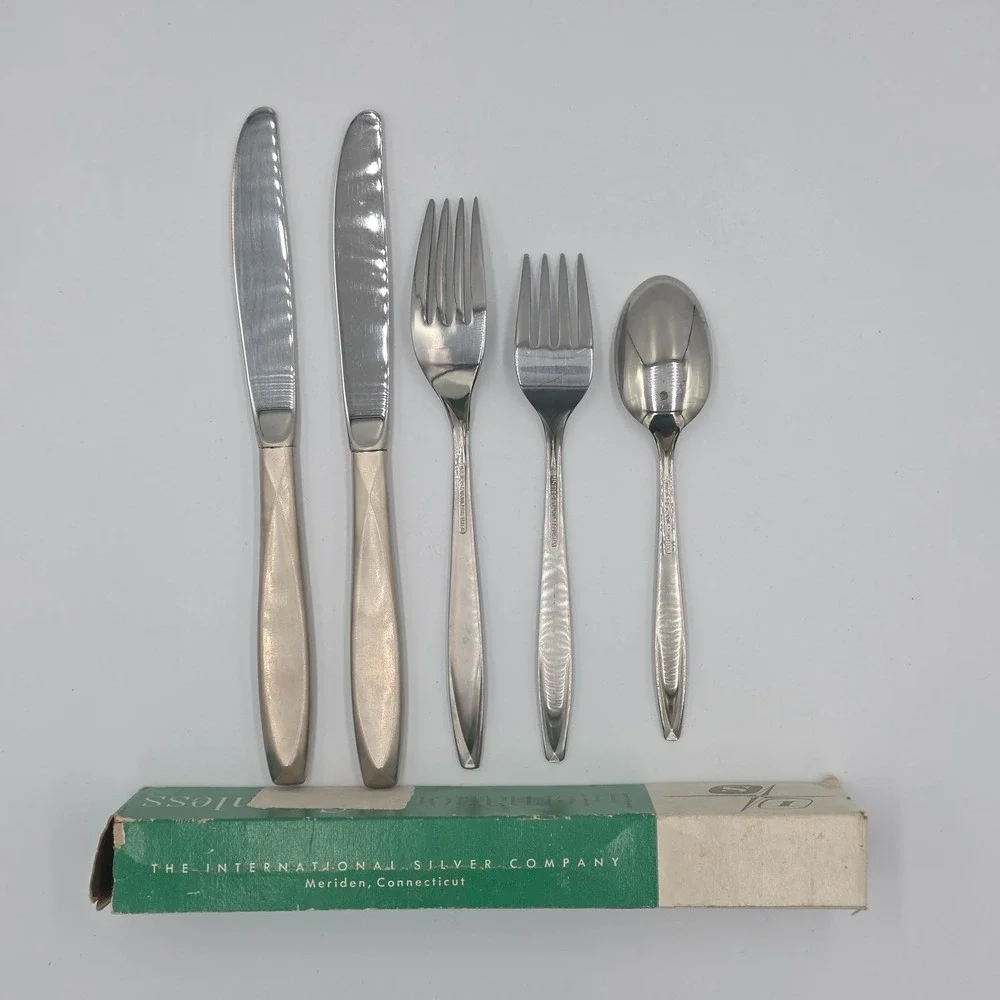 Vtg‎ International Silver Company Flatware Set Insico Stainless USA NASSAU